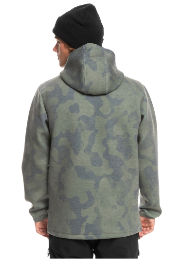Mens QUIKSILVER Shredder Hoodie TRUE BLACK CAMO EQYFT04646 KVJ2 - 2