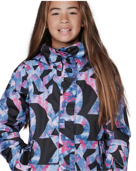 Girl ROXY Jetty Snow Jacket TRUE BLACK FAMOUS AL 2