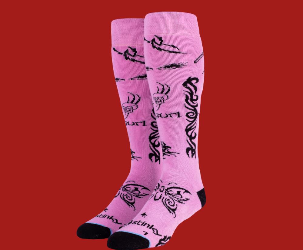 STINKY Jibgurl Socks PINK - 1