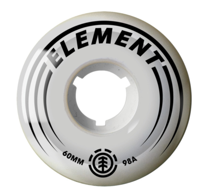 ELEMENT Filmer White Cruiser Wheels 60mm S4WHB5 ELP0