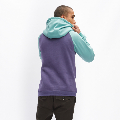 Men HYDROPONIC Tile Hoodie VIOLET BLUE / JADE 22554 - 2