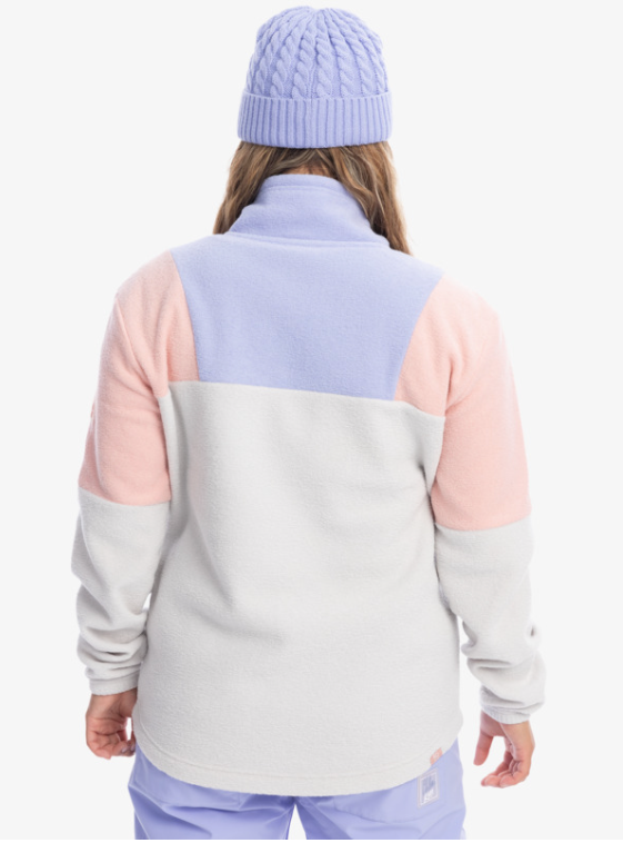 Women ROXY Chloe Kim Layer Polar HEATHER GREY ERJFT04589-SJEH - 2