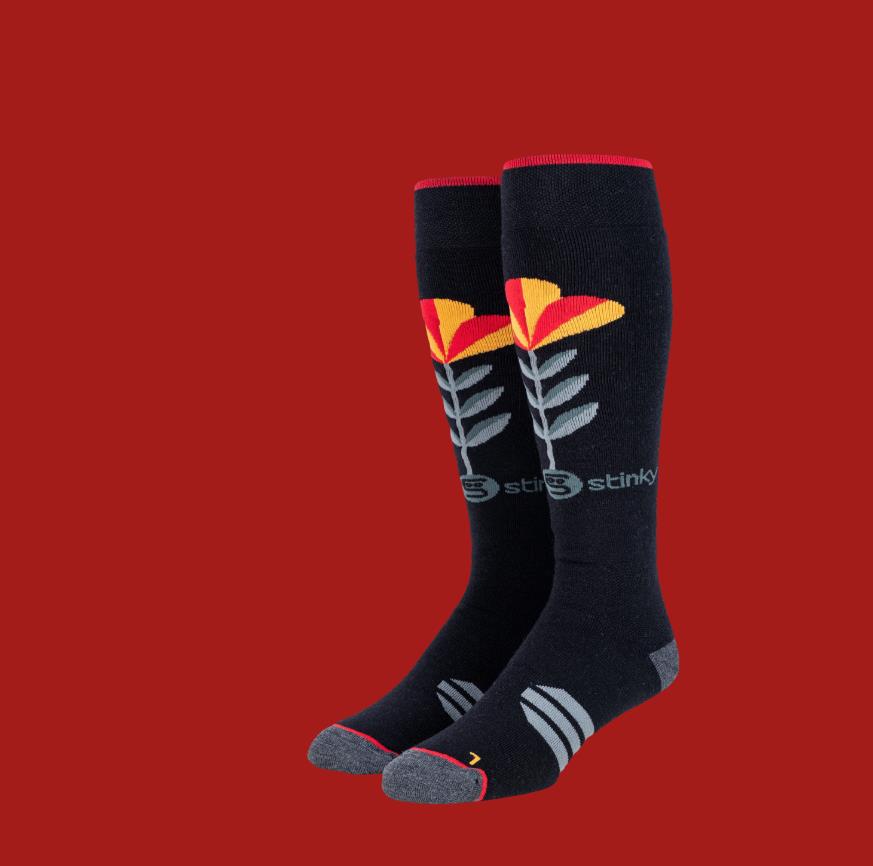 STINKY Blooming Socks BLACK - 1