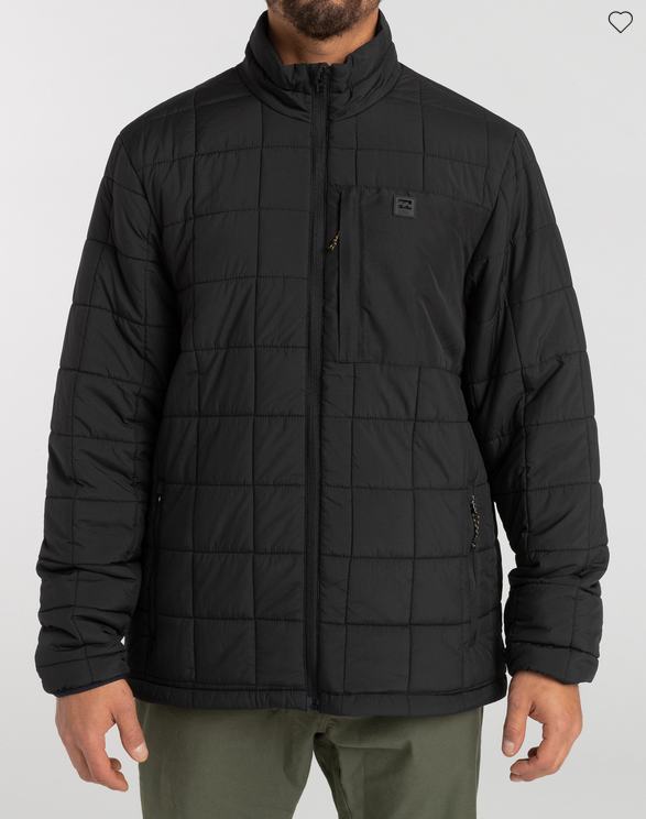 Man BILLABONG Journey Jacket Acolchada en Quilt BLACK F1JK47BIF2-0019 - 1