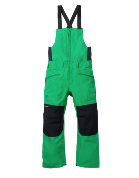 Mens BURTON Reserve GORE-TEX 2L Bib Pants CLOVER GREEN / TRUE BLACK 205541-302