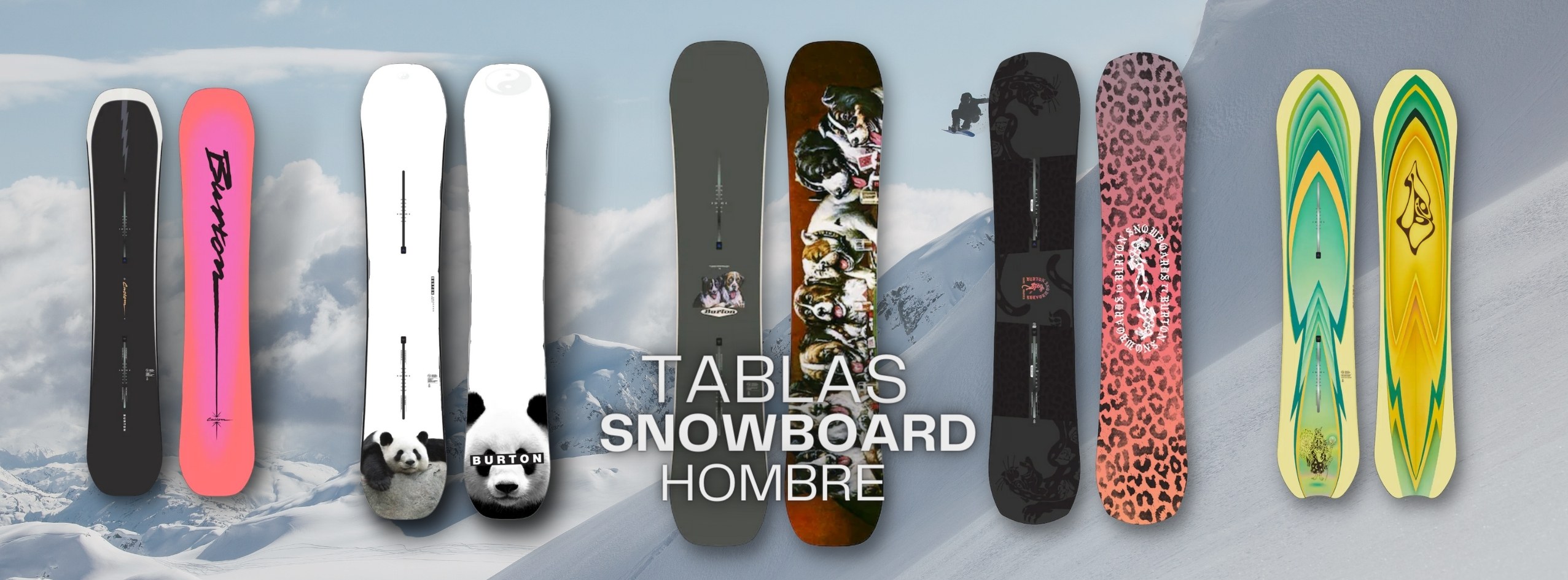 Todas las tablas de snowboard para hombre en tu tienda de Baqueira, ahora tembién online. Envíos nacionales - Cabin Fever Shop 
