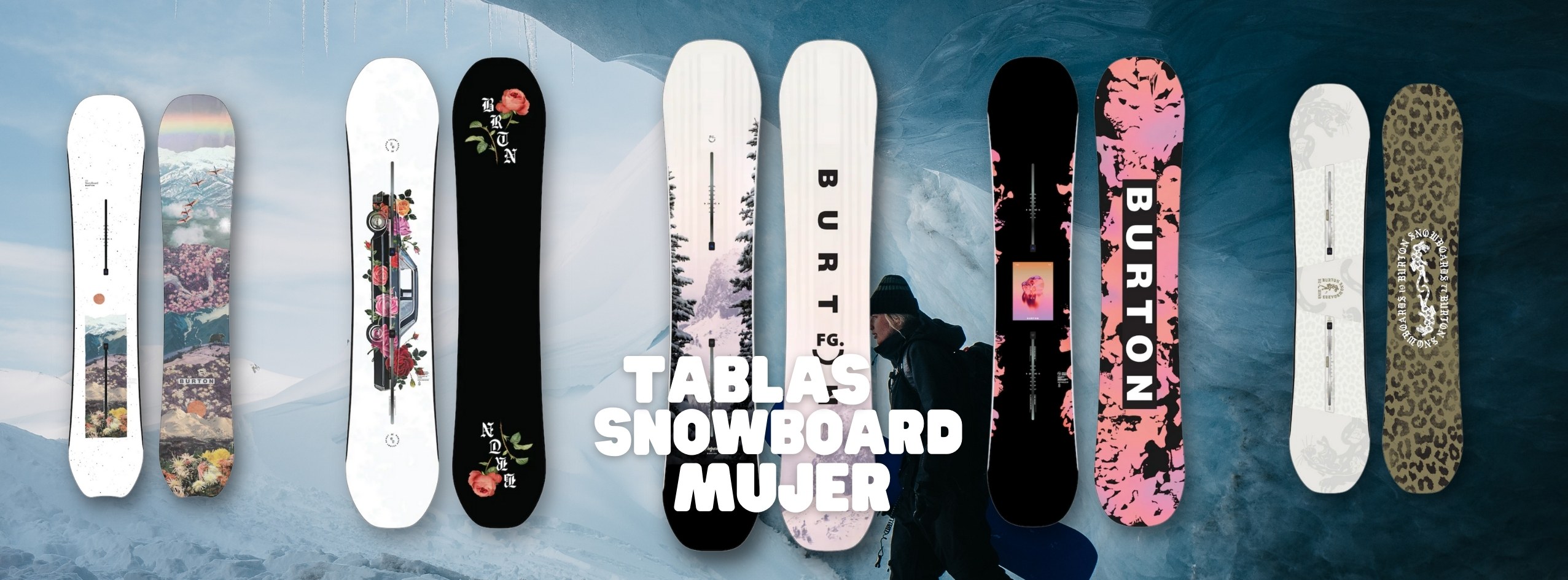 Tablas de snowboard para ellas / Compra en tu tienda de snowboard de Baqueira y también online 